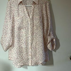 Floral Cream Women's Top